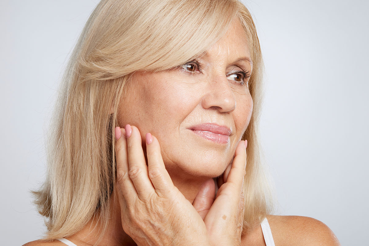 woman after facelift in glendale